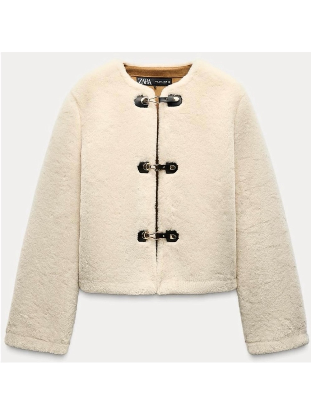 Zara DOUBLE-FACED TOGGLE JACKET Sz S
